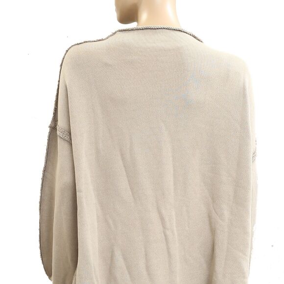 Free People We The Free Romy Roll Neck Sweatshirt Pullover Top Cotton S 283683 - Picture 4 of 5